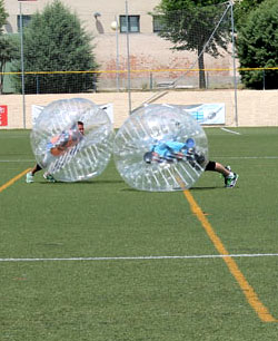 Fútbol burbuja en Madrid